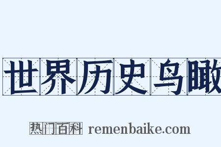 世界历史鸟瞰是什么意思的图片